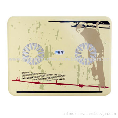 Colorful Laptop Cooling Pad/Cooler Pads, Fashionable Ultra-thin and LightweightNew